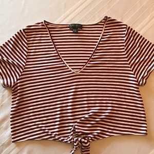Forever 21 Plus Stripped Crop Top sz 3x